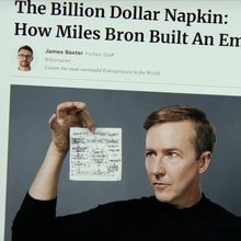 <cite>Glass Onion, </cite> “The Million Dollar Napkin” website